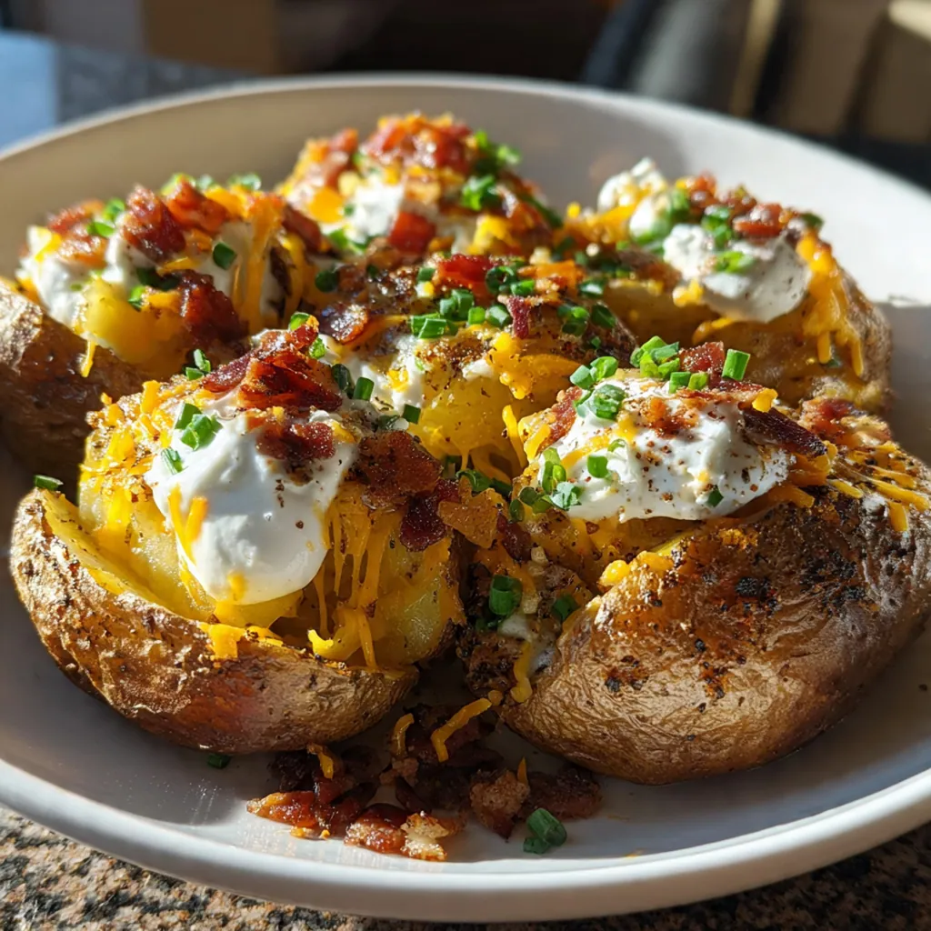 Close-up of a fork spearing a tender steak bite and a golden potato cube from the savory bake