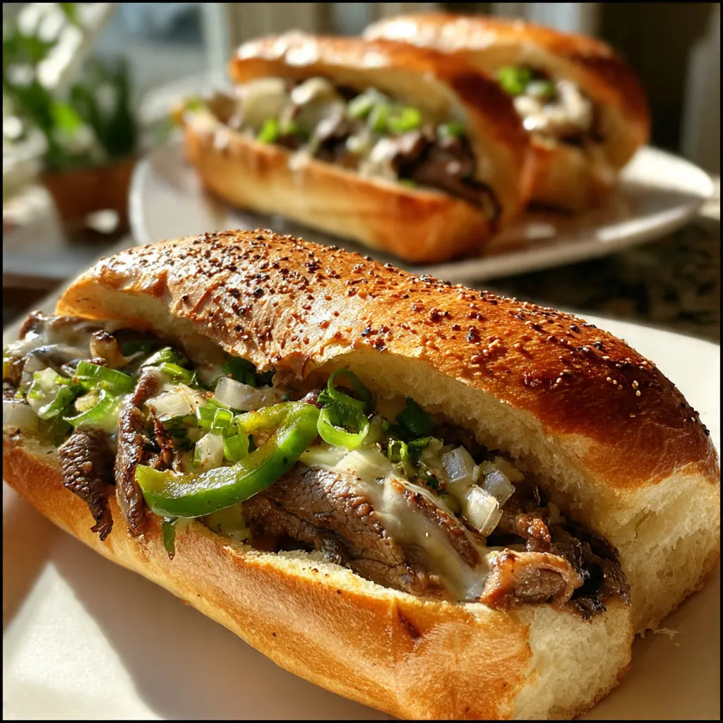 Close-up of a homemade hoagie roll split open to show its soft, chewy interior