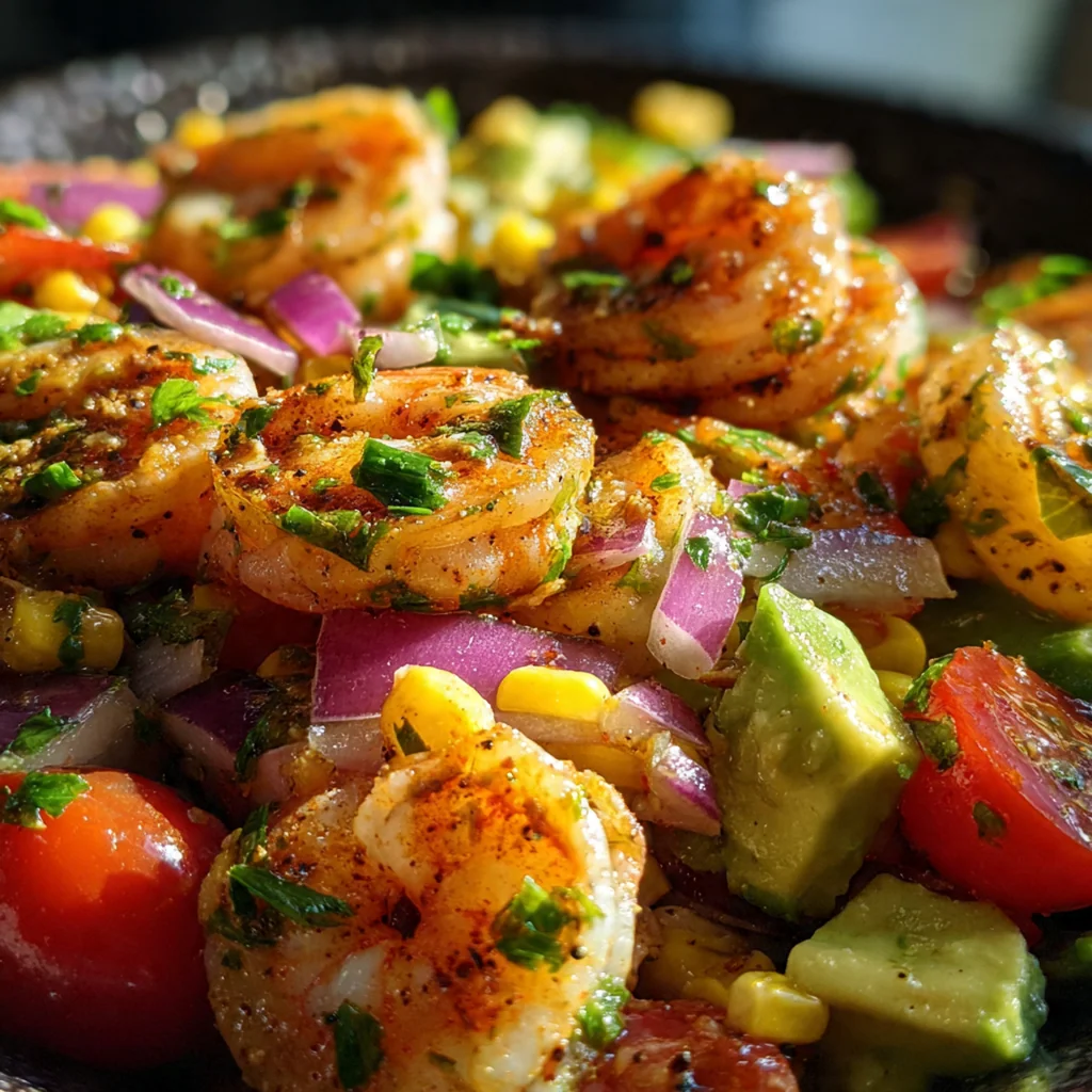 Vibrant bowl of avocado corn salsa with diced tomatoes and red onion