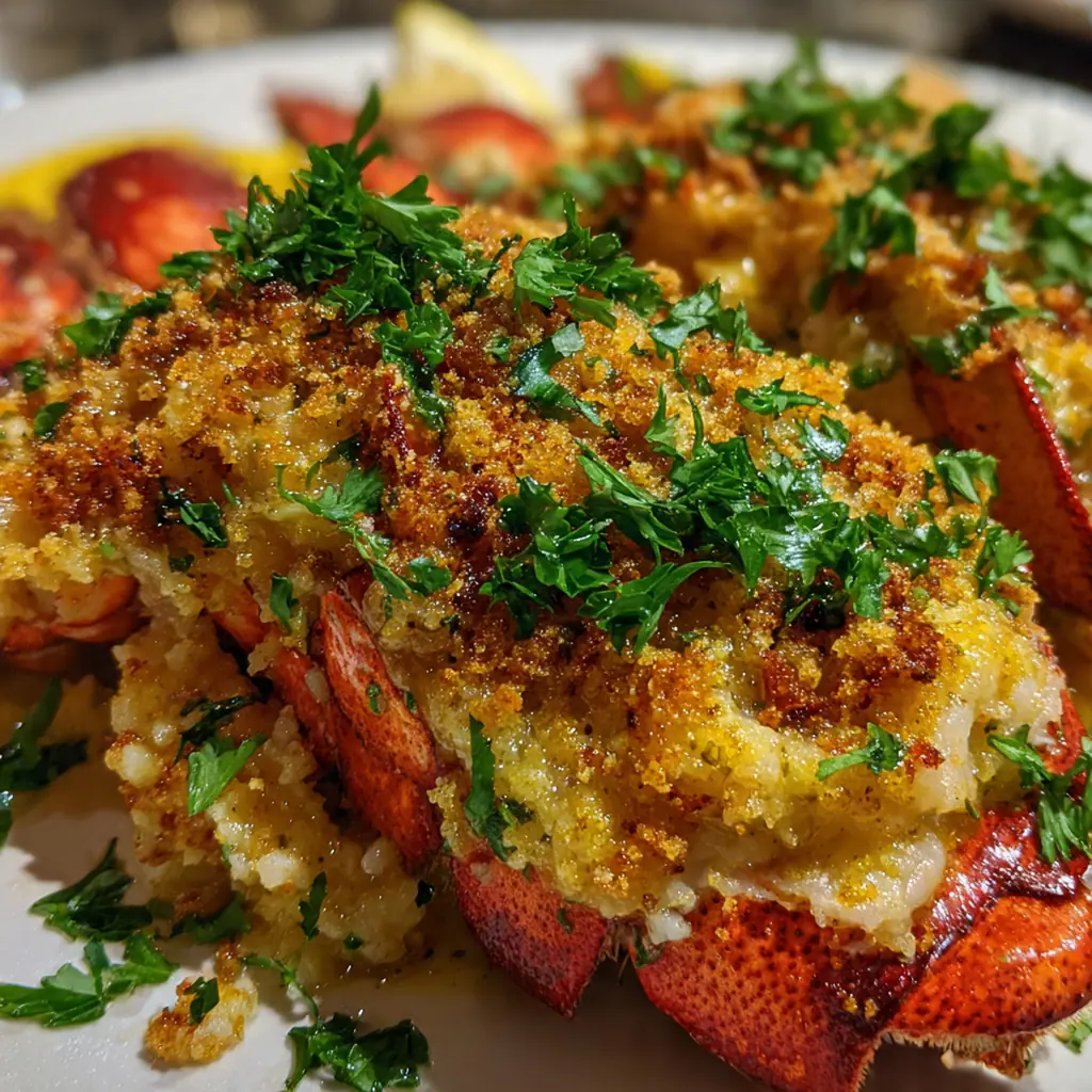 Freshly extracted lobster meat chopped and ready for the brandy-spiked sauce