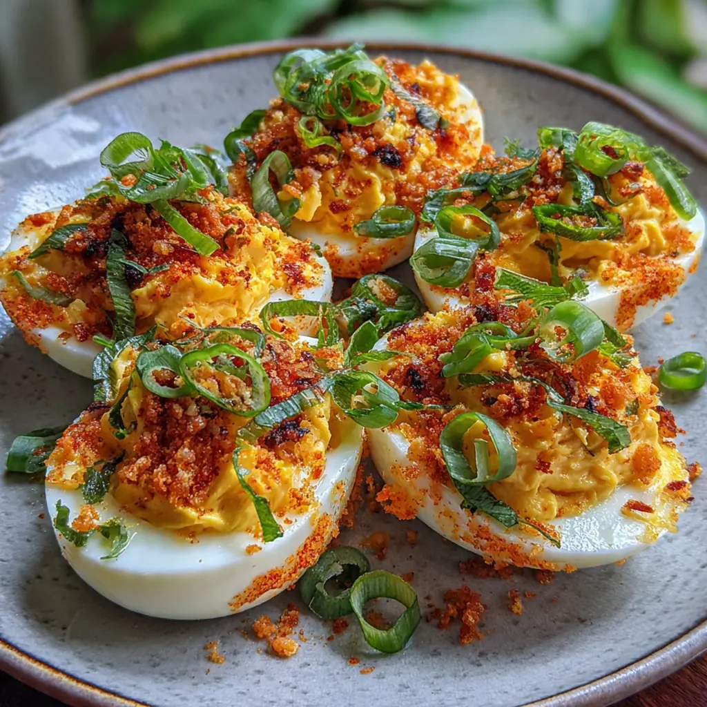 Ingredients for jalapeno popper deviled eggs including eggs, cream cheese, cheddar, jalapenos, and bacon arranged around a mixing bowl