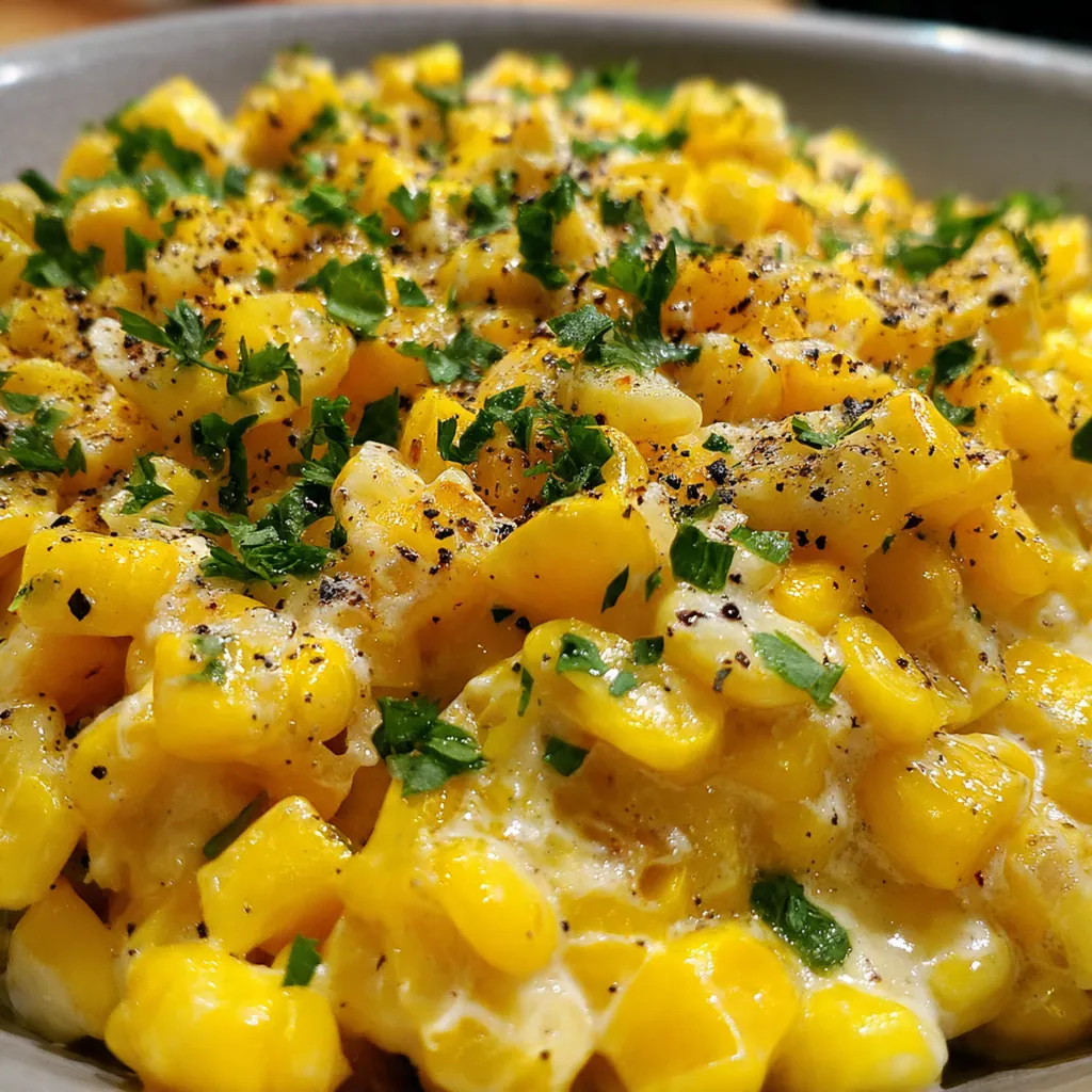 Fresh ingredients like corn, cream cheese, and butter ready for the crockpot.