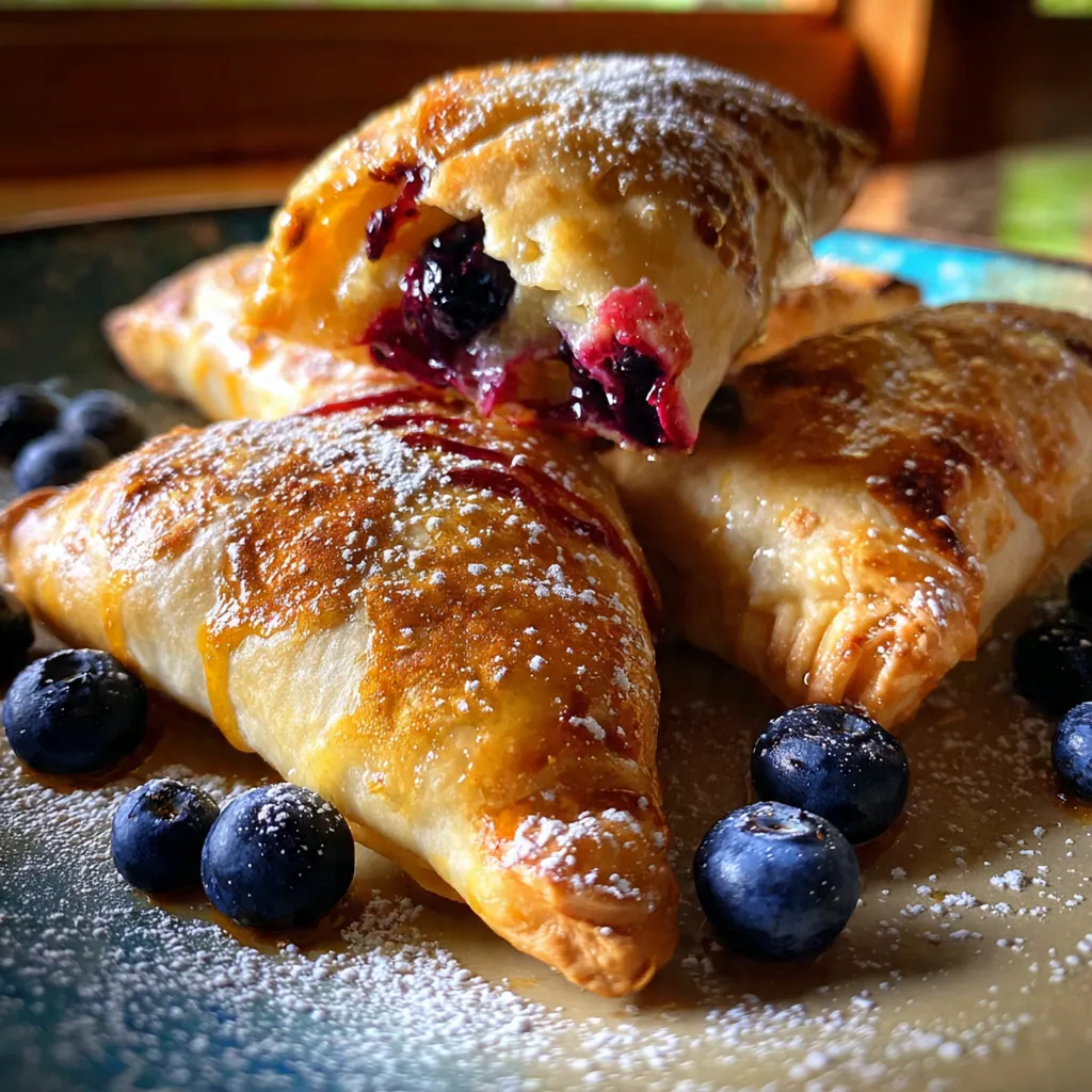 Fresh blueberries and biscuit dough ingredients arranged on a countertop ready for assembly