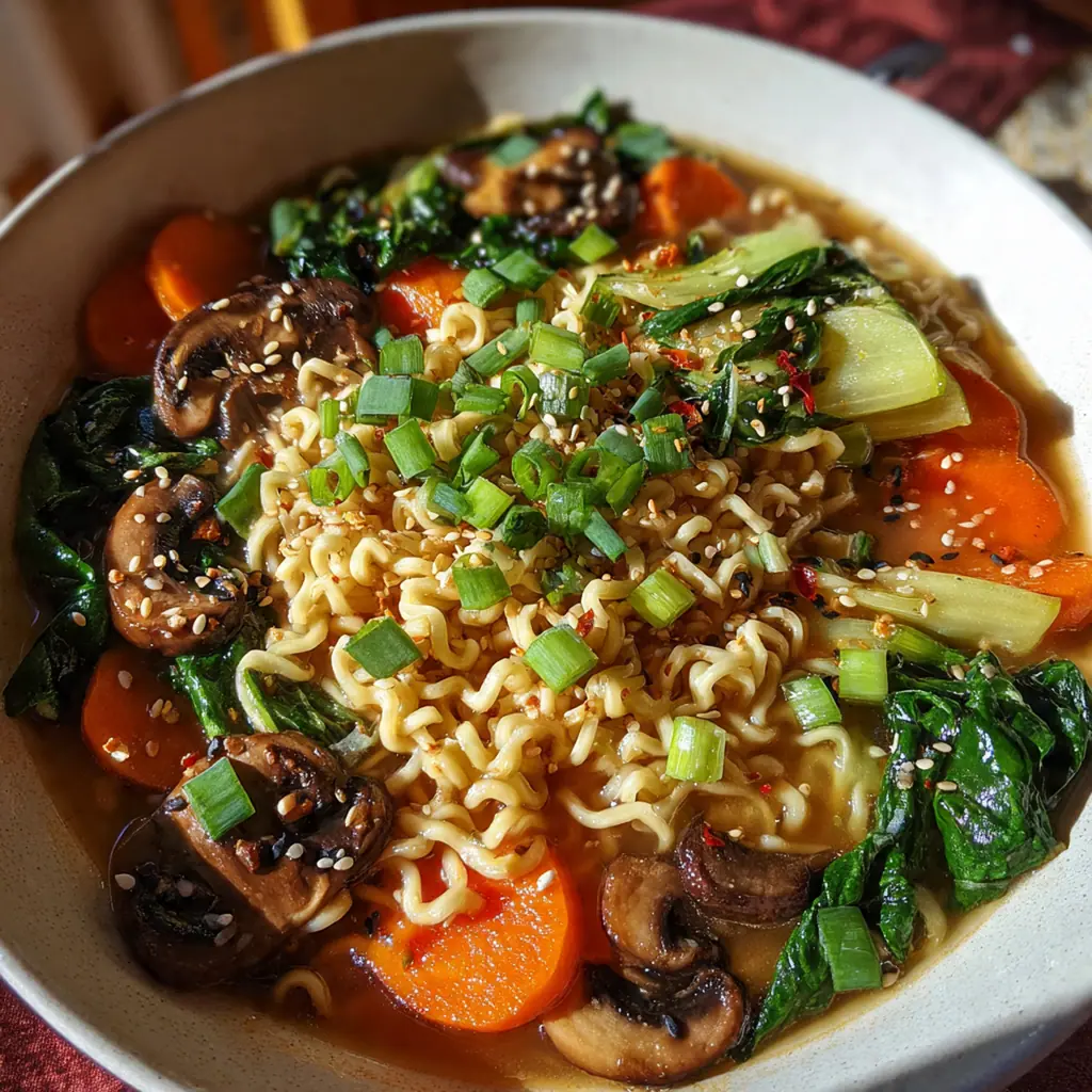 Close-up of chopsticks lifting silky noodles coated in the rich sesame garlic sauce