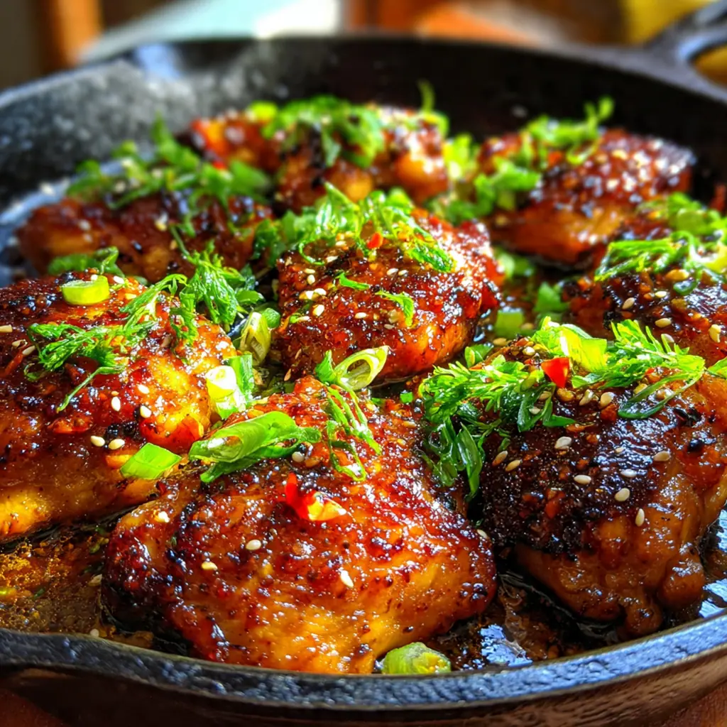 A complete dinner plate featuring the honey garlic chicken and vegetables served over fluffy white rice