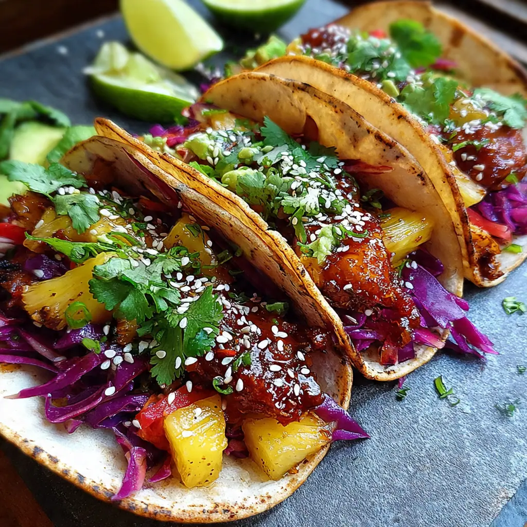 Sizzling chicken and golden pineapple pieces cooking together in a cast iron skillet with sticky sauce