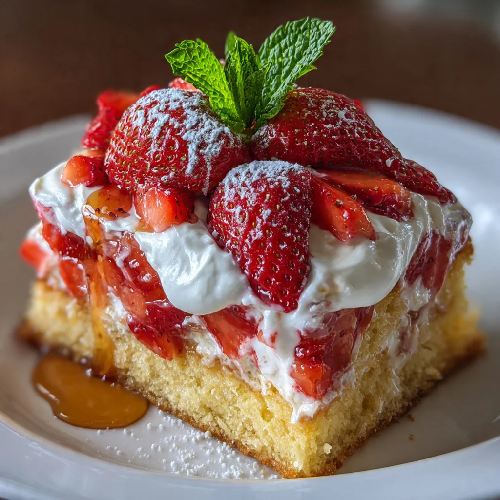 Colorful ingredients for strawberry honeybun cake cream arranged neatly on a rustic kitchen counter