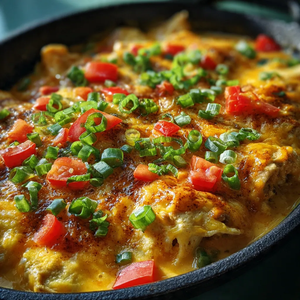 Close-up view of a fork pulling apart a tender flour tortilla filled with sausage, eggs, and peppers