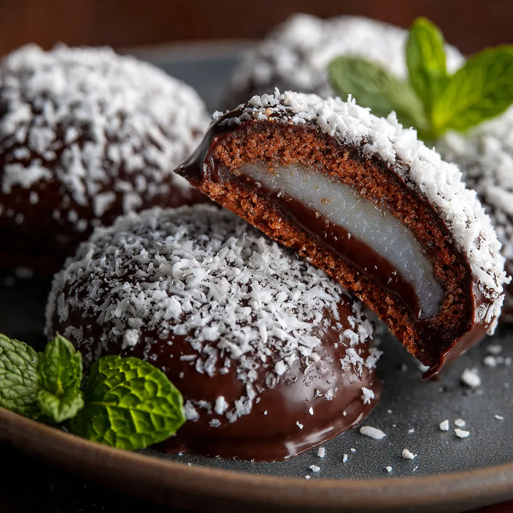 A festive holiday tin filled to the brim with homemade peppermint patties ready for gifting