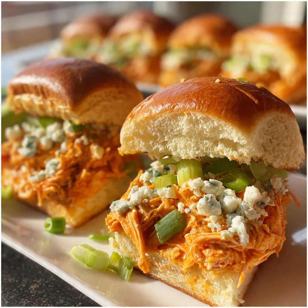 Fresh ingredients like chicken breasts, buffalo sauce, and cheddar cheese on a wooden counter