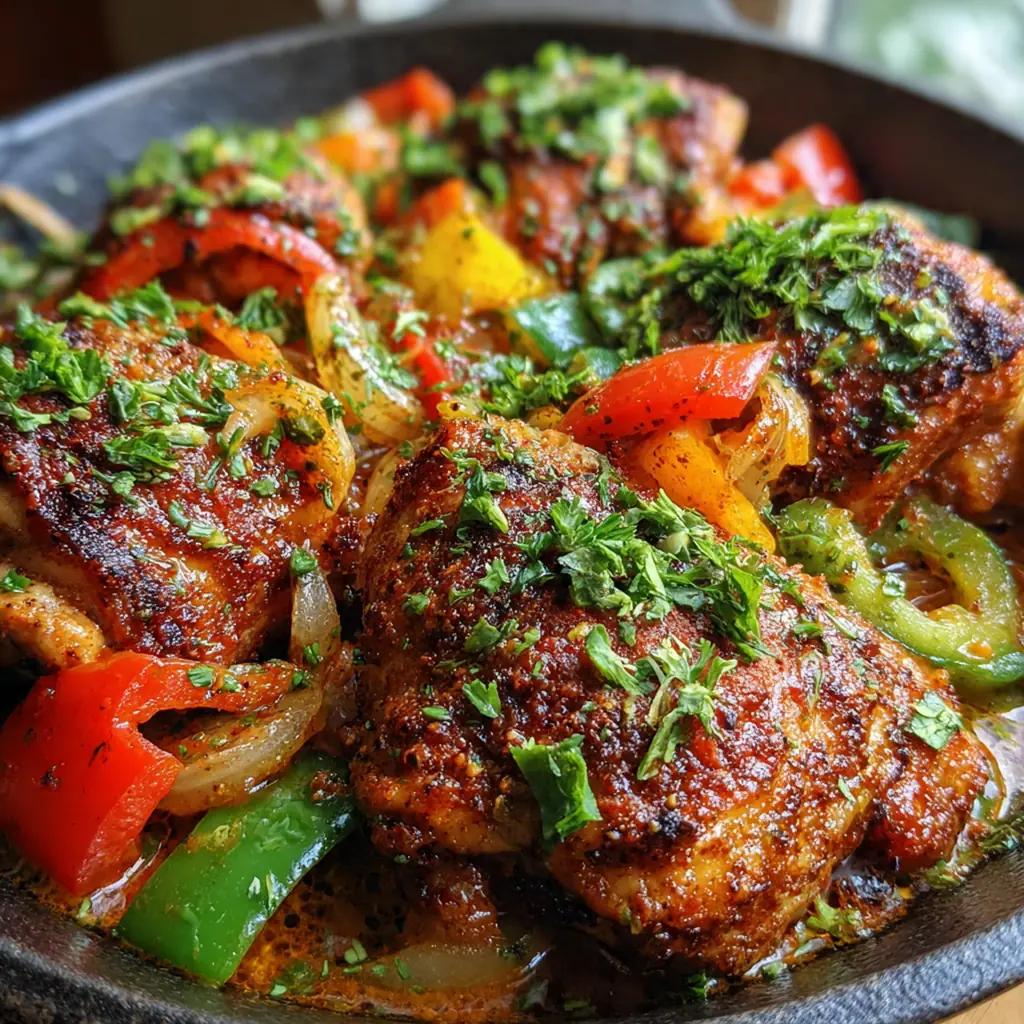 Close-up of a juicy chicken breast topped with a dollop of cowboy butter, fresh parsley, and a lemon wedge