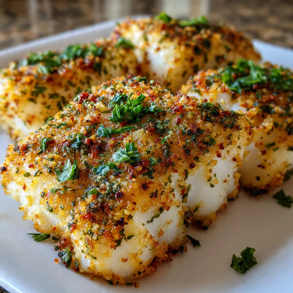Seasoned raw cod fillets ready for the air fryer with spices and lemon wedges nearby