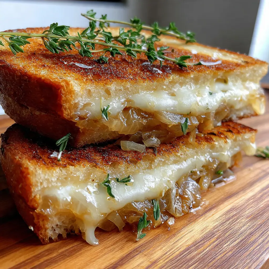Golden brown sourdough bread grilled to perfection with thyme leaves scattered on top