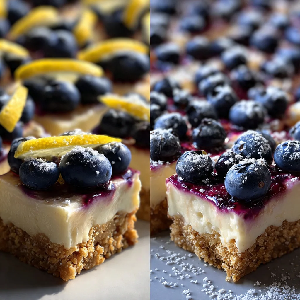 Close-up of a no bake bite showing oats and blueberry specks with a fresh lemon wedge nearby.