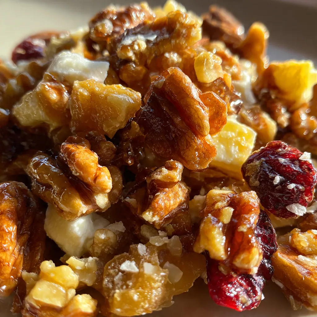 Close-up of a single piece of divinity with a crisp exterior and a maraschino cherry on top