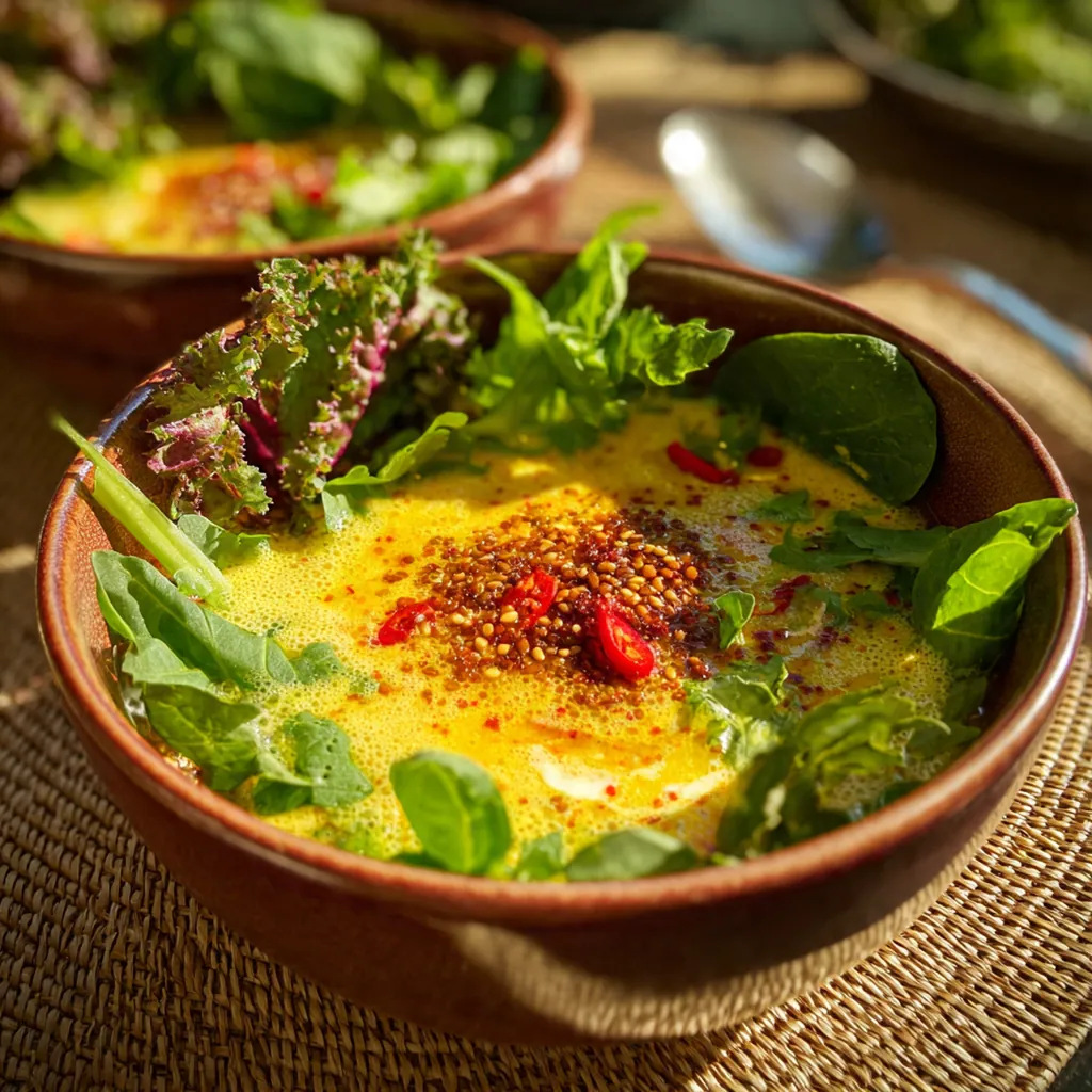Fresh homemade energy shots served over ice with a mint garnish and lemon wedge